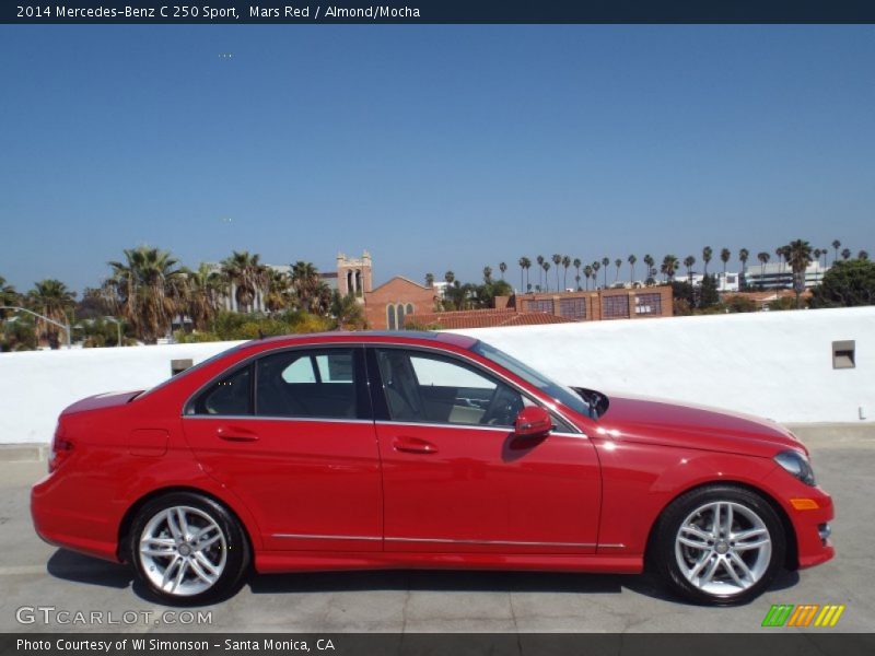 Mars Red / Almond/Mocha 2014 Mercedes-Benz C 250 Sport