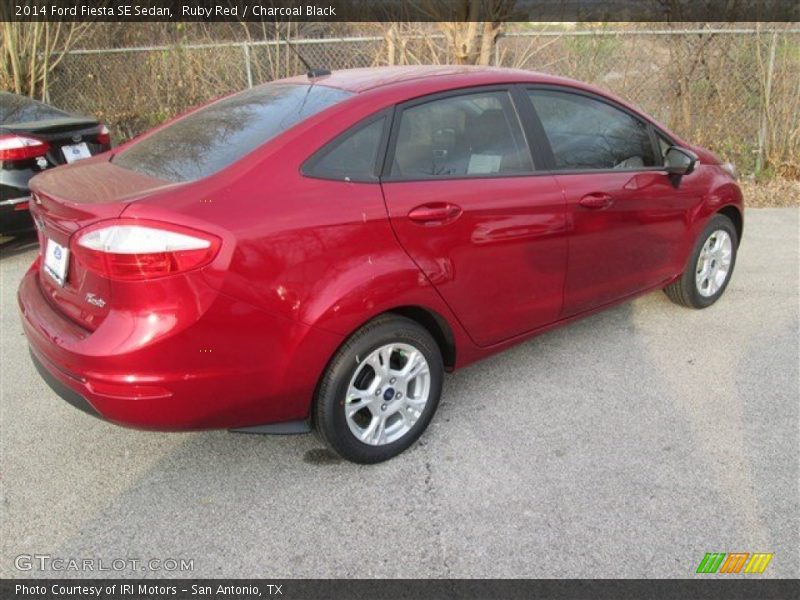 Ruby Red / Charcoal Black 2014 Ford Fiesta SE Sedan