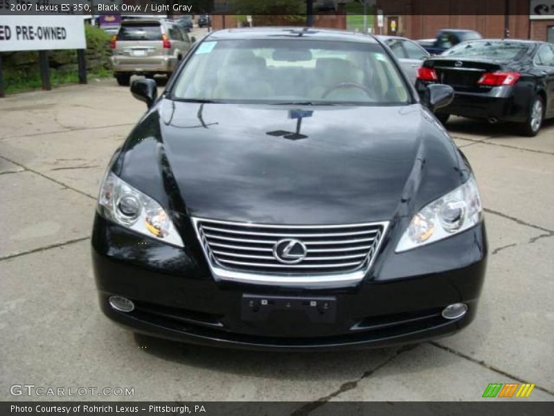 Black Onyx / Light Gray 2007 Lexus ES 350