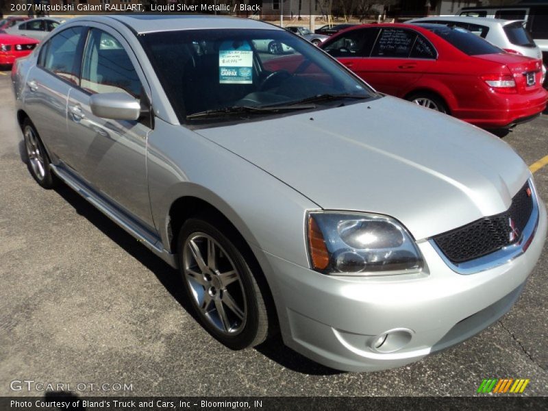Liquid Silver Metallic / Black 2007 Mitsubishi Galant RALLIART