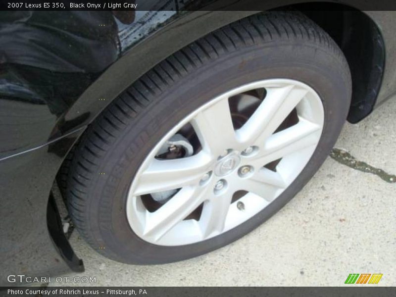 Black Onyx / Light Gray 2007 Lexus ES 350