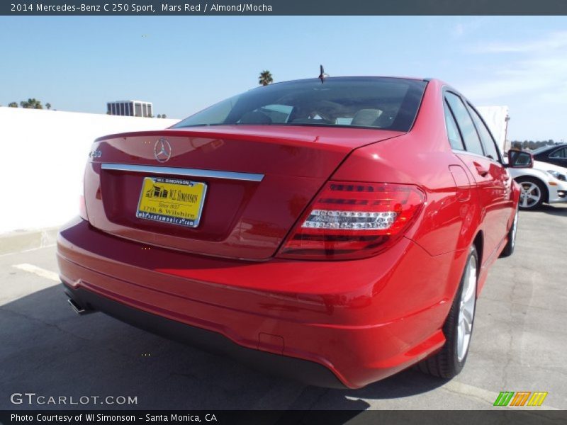 Mars Red / Almond/Mocha 2014 Mercedes-Benz C 250 Sport