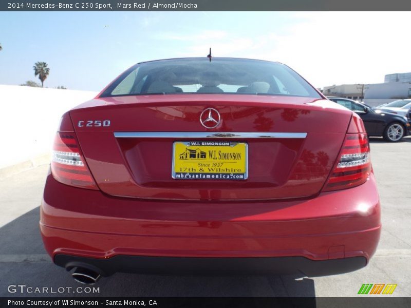 Mars Red / Almond/Mocha 2014 Mercedes-Benz C 250 Sport