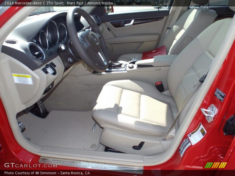 Mars Red / Almond/Mocha 2014 Mercedes-Benz C 250 Sport