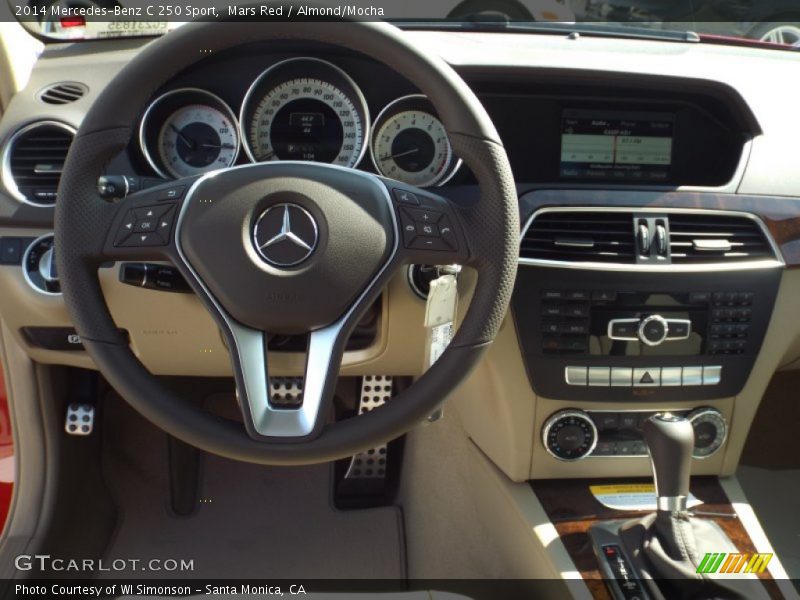 Mars Red / Almond/Mocha 2014 Mercedes-Benz C 250 Sport