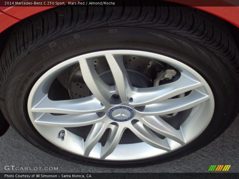 Mars Red / Almond/Mocha 2014 Mercedes-Benz C 250 Sport