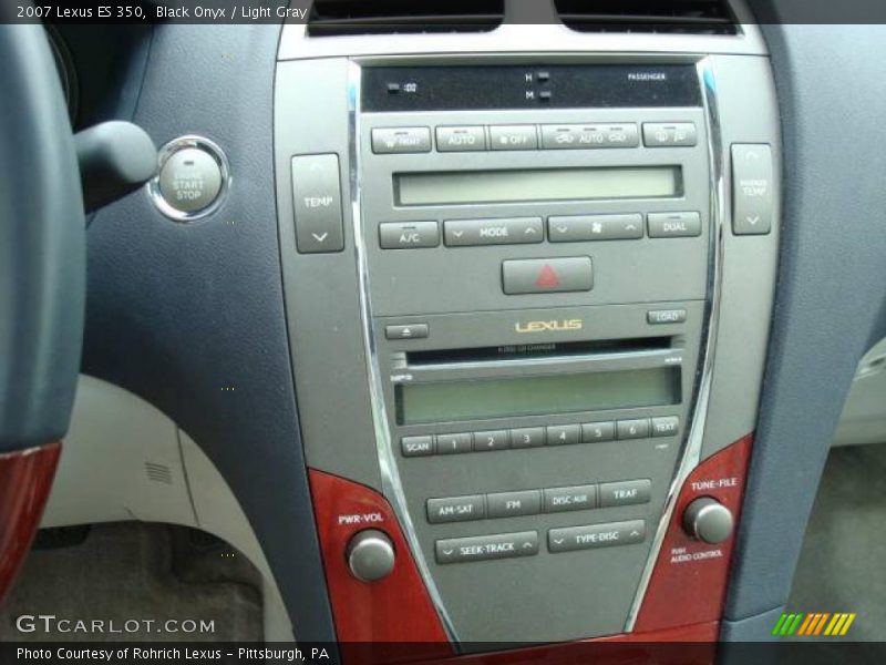 Black Onyx / Light Gray 2007 Lexus ES 350