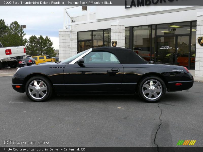 Evening Black / Midnight Black 2002 Ford Thunderbird Deluxe Roadster