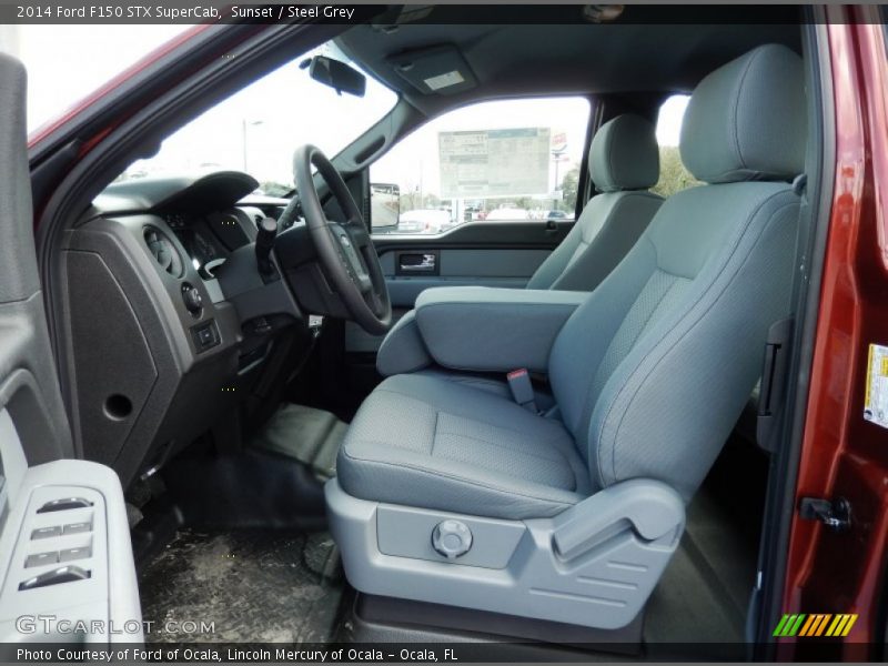 Sunset / Steel Grey 2014 Ford F150 STX SuperCab