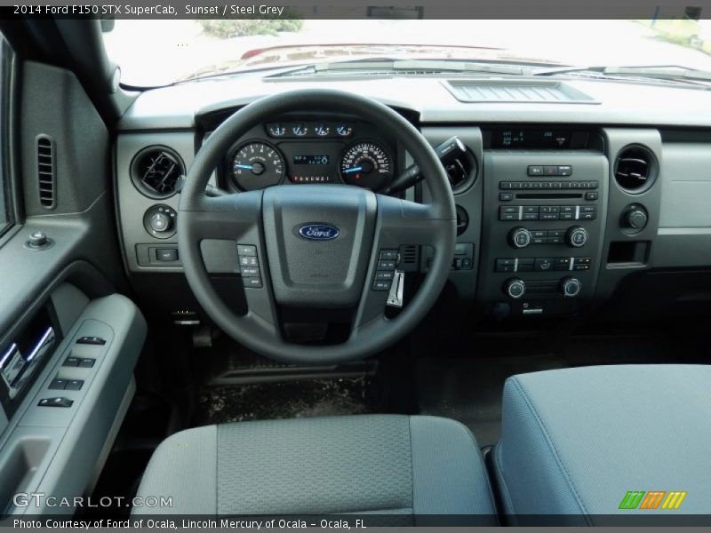 Sunset / Steel Grey 2014 Ford F150 STX SuperCab