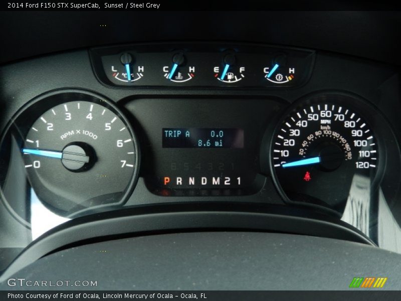Sunset / Steel Grey 2014 Ford F150 STX SuperCab