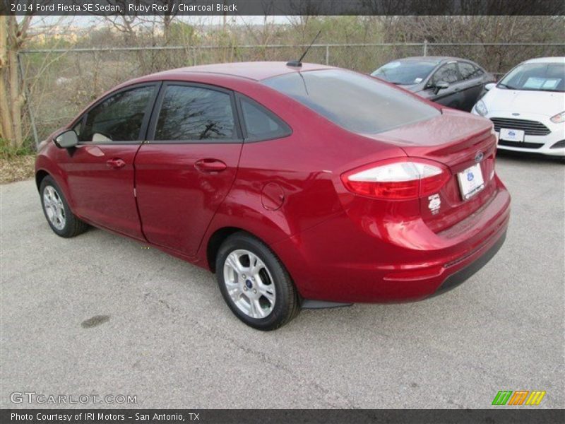 Ruby Red / Charcoal Black 2014 Ford Fiesta SE Sedan