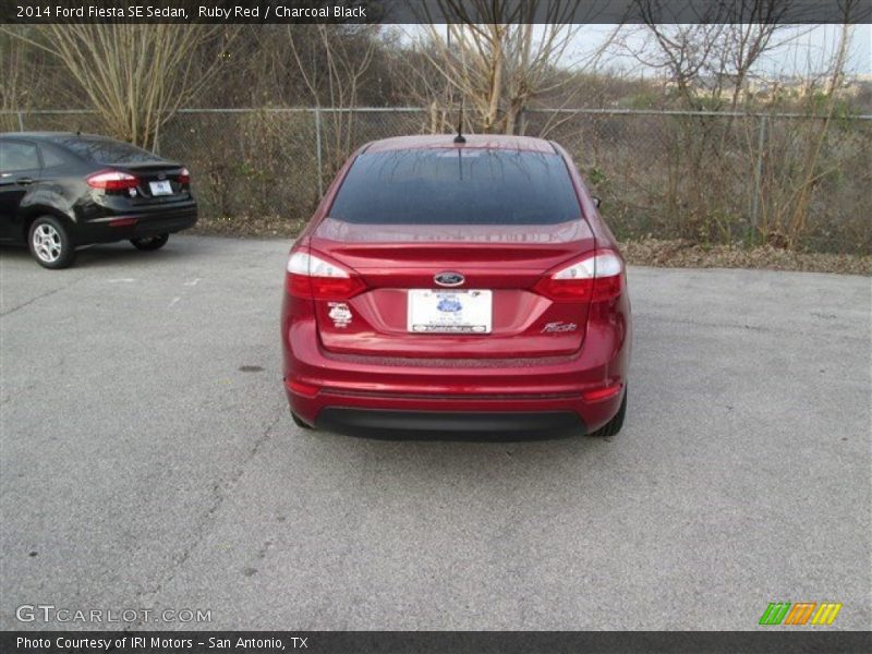 Ruby Red / Charcoal Black 2014 Ford Fiesta SE Sedan