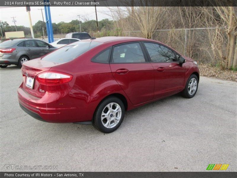 Ruby Red / Charcoal Black 2014 Ford Fiesta SE Sedan