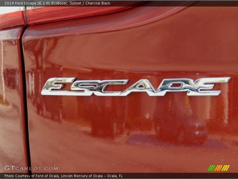 Sunset / Charcoal Black 2014 Ford Escape SE 1.6L EcoBoost