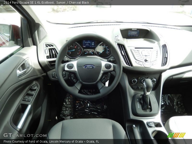 Sunset / Charcoal Black 2014 Ford Escape SE 1.6L EcoBoost