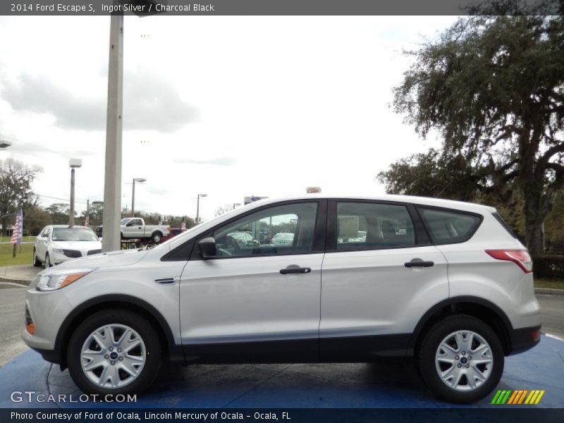 Ingot Silver / Charcoal Black 2014 Ford Escape S