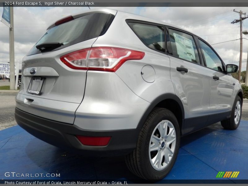 Ingot Silver / Charcoal Black 2014 Ford Escape S
