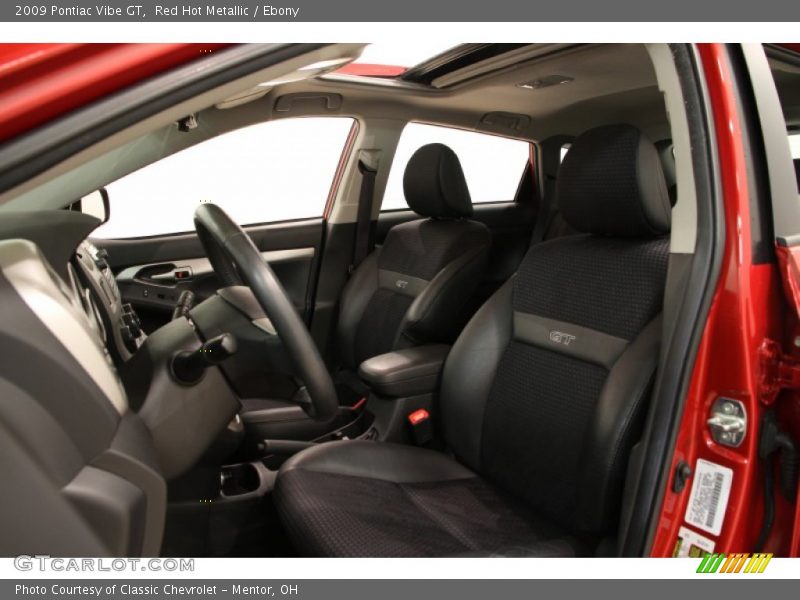 Red Hot Metallic / Ebony 2009 Pontiac Vibe GT