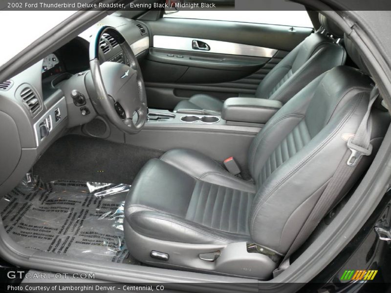 Evening Black / Midnight Black 2002 Ford Thunderbird Deluxe Roadster