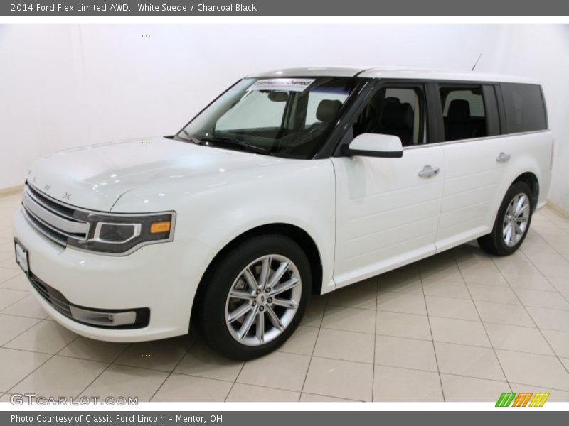 White Suede / Charcoal Black 2014 Ford Flex Limited AWD