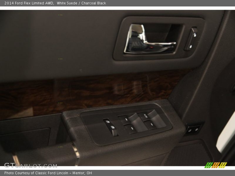 White Suede / Charcoal Black 2014 Ford Flex Limited AWD