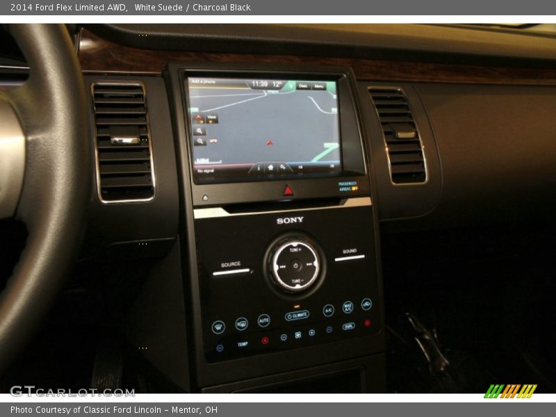 White Suede / Charcoal Black 2014 Ford Flex Limited AWD