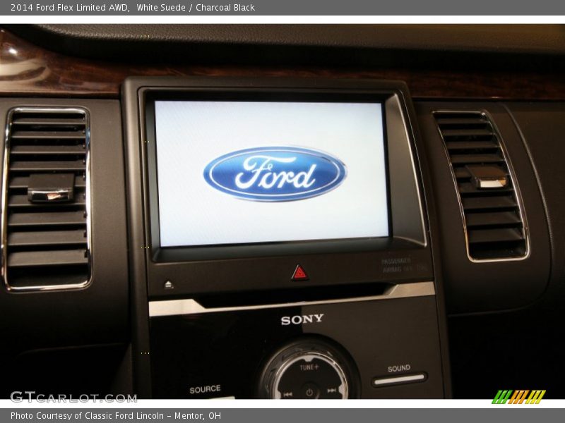 White Suede / Charcoal Black 2014 Ford Flex Limited AWD
