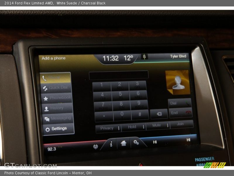 White Suede / Charcoal Black 2014 Ford Flex Limited AWD
