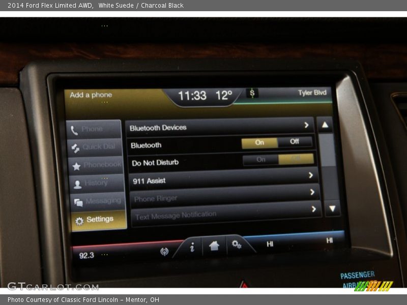 White Suede / Charcoal Black 2014 Ford Flex Limited AWD