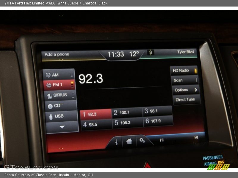 White Suede / Charcoal Black 2014 Ford Flex Limited AWD