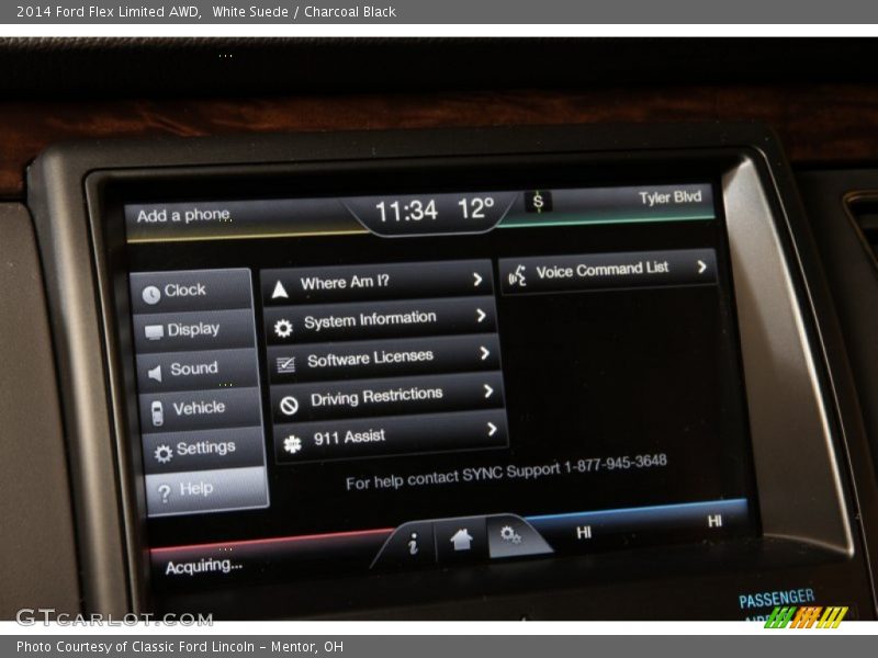 White Suede / Charcoal Black 2014 Ford Flex Limited AWD