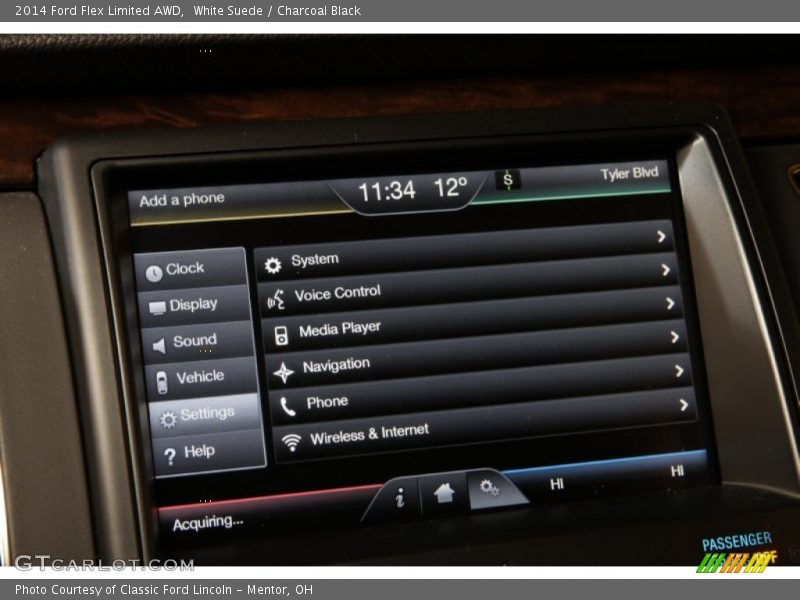 White Suede / Charcoal Black 2014 Ford Flex Limited AWD