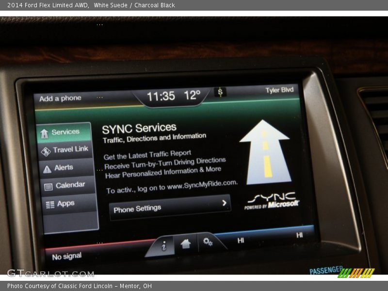 White Suede / Charcoal Black 2014 Ford Flex Limited AWD