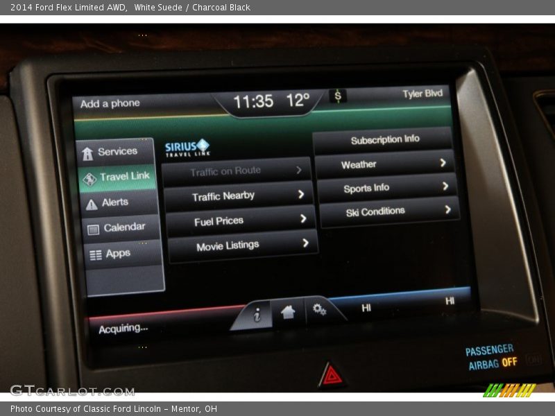 White Suede / Charcoal Black 2014 Ford Flex Limited AWD