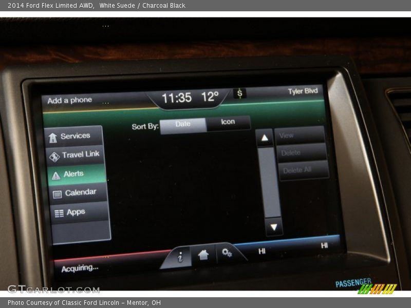 White Suede / Charcoal Black 2014 Ford Flex Limited AWD