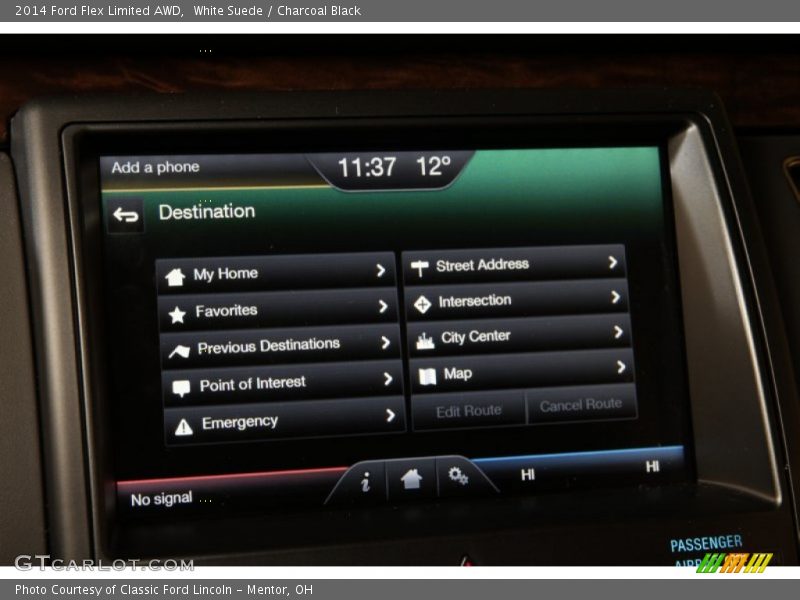 White Suede / Charcoal Black 2014 Ford Flex Limited AWD