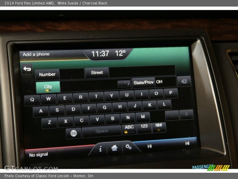 White Suede / Charcoal Black 2014 Ford Flex Limited AWD
