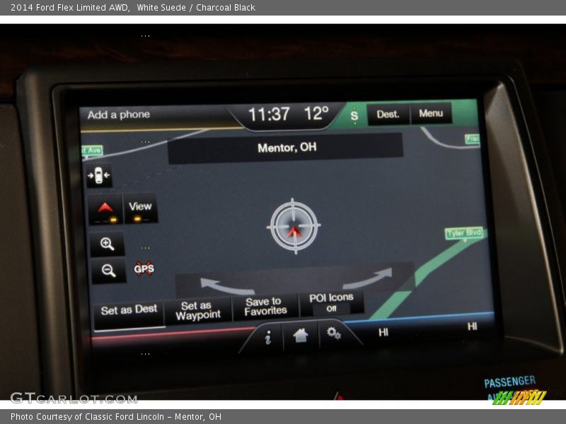 White Suede / Charcoal Black 2014 Ford Flex Limited AWD