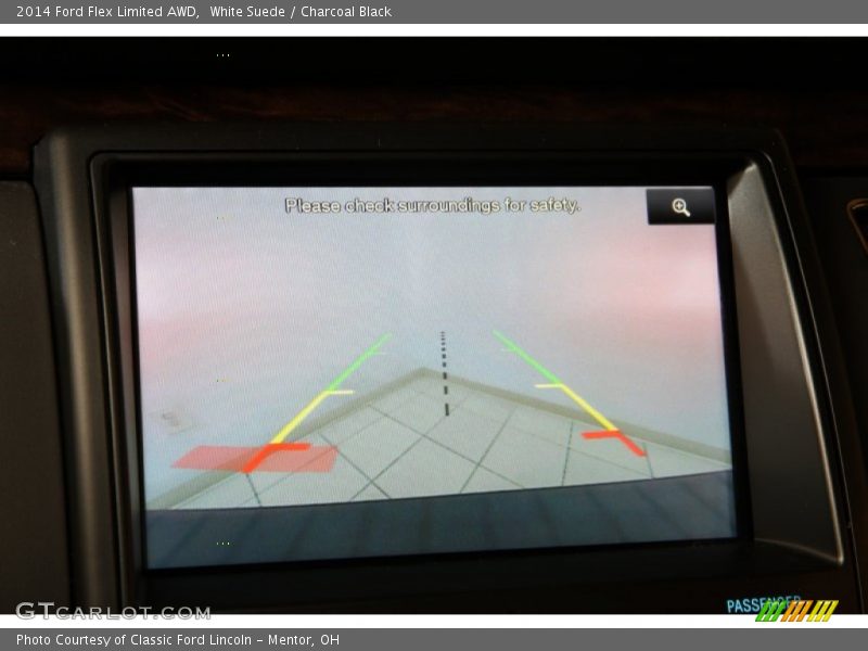 White Suede / Charcoal Black 2014 Ford Flex Limited AWD