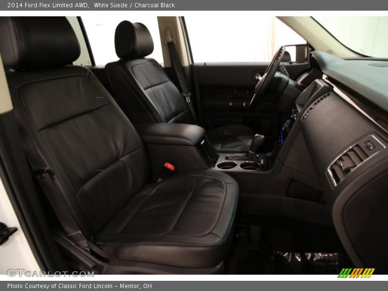 White Suede / Charcoal Black 2014 Ford Flex Limited AWD