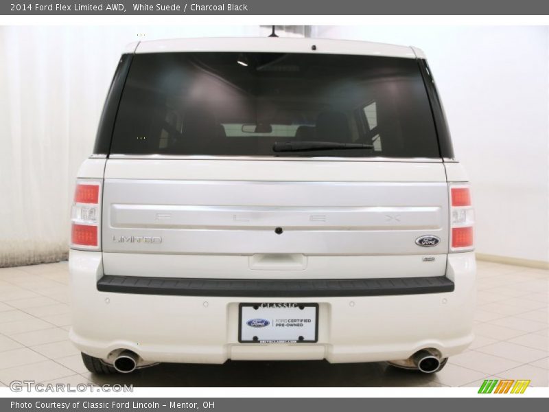 White Suede / Charcoal Black 2014 Ford Flex Limited AWD