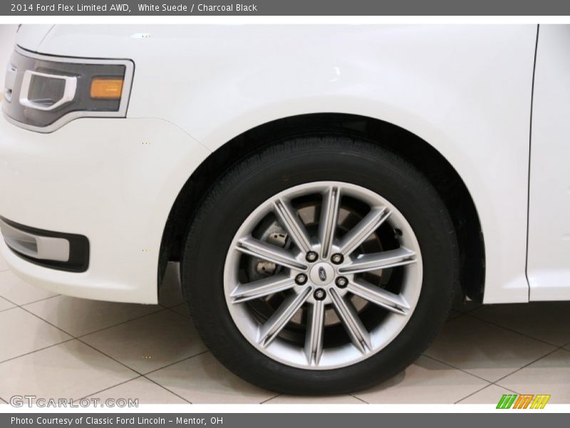 White Suede / Charcoal Black 2014 Ford Flex Limited AWD