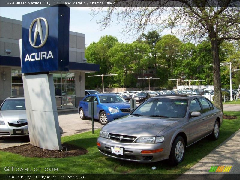 Sunlit Sand Metallic / Charcoal Black 1999 Nissan Maxima GLE