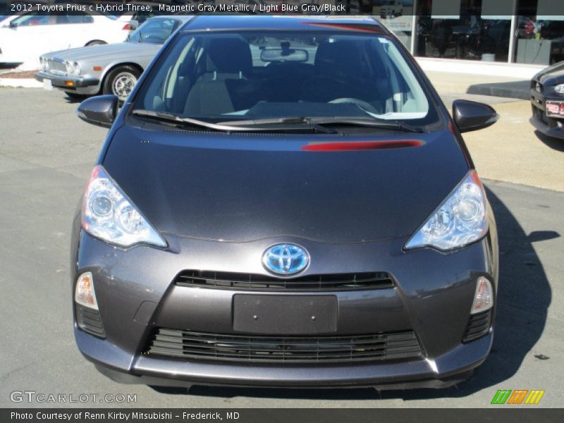 Magnetic Gray Metallic / Light Blue Gray/Black 2012 Toyota Prius c Hybrid Three