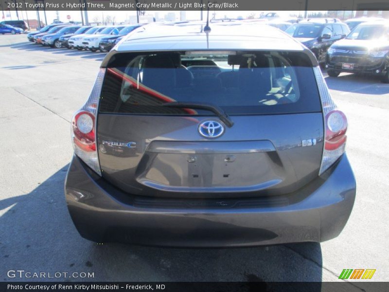 Magnetic Gray Metallic / Light Blue Gray/Black 2012 Toyota Prius c Hybrid Three