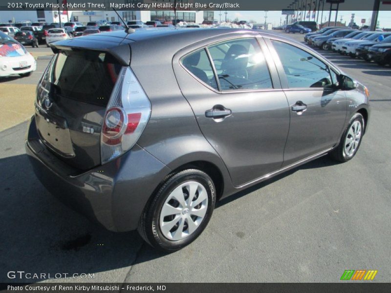 Magnetic Gray Metallic / Light Blue Gray/Black 2012 Toyota Prius c Hybrid Three