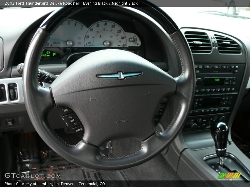 Evening Black / Midnight Black 2002 Ford Thunderbird Deluxe Roadster