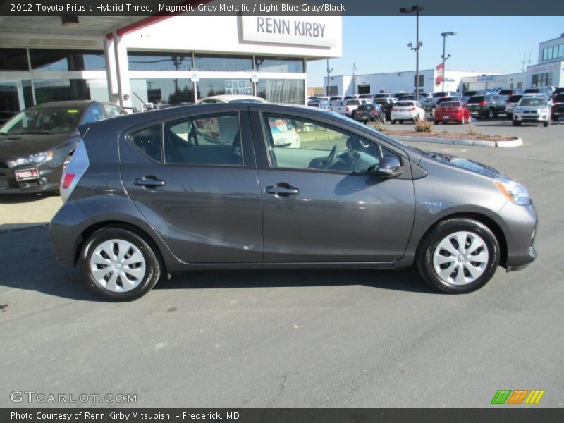 Magnetic Gray Metallic / Light Blue Gray/Black 2012 Toyota Prius c Hybrid Three