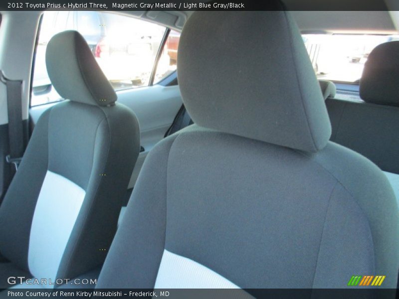 Magnetic Gray Metallic / Light Blue Gray/Black 2012 Toyota Prius c Hybrid Three
